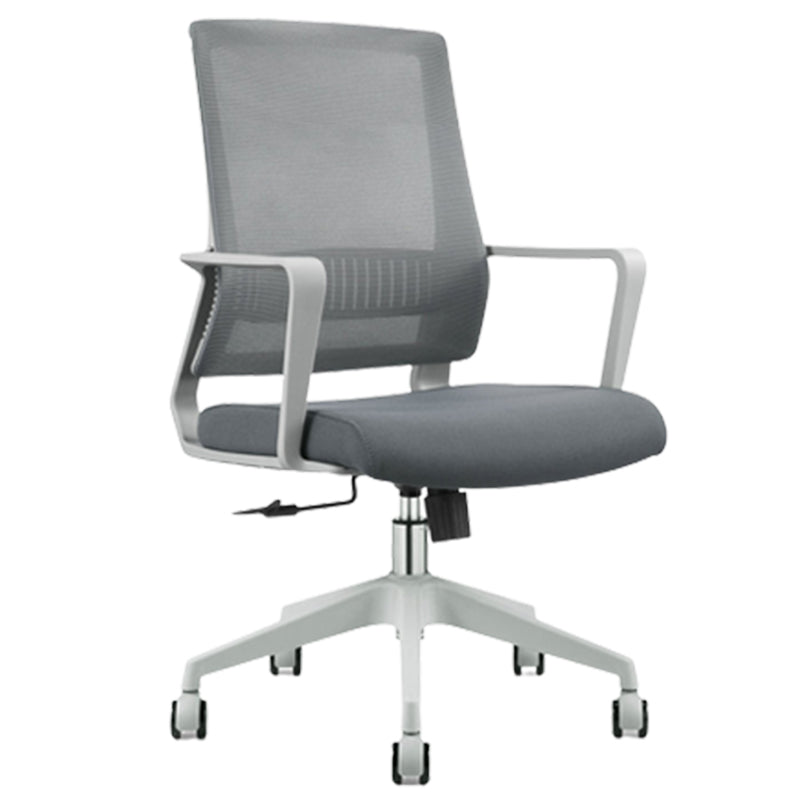 Modern Adjustable Arms Computer Chair with Wheels High Back Nylon Desk Chair