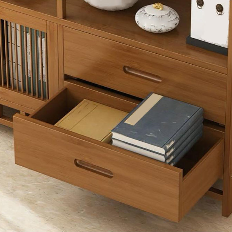 9.84" Wide Modern Wooden Shelf Bookcase Matte Finish Etagere Bookshelf