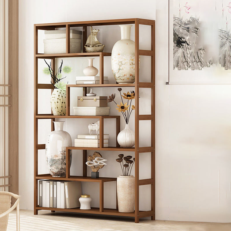 9.84" Wide Modern Wooden Shelf Bookcase Matte Finish Etagere Bookshelf