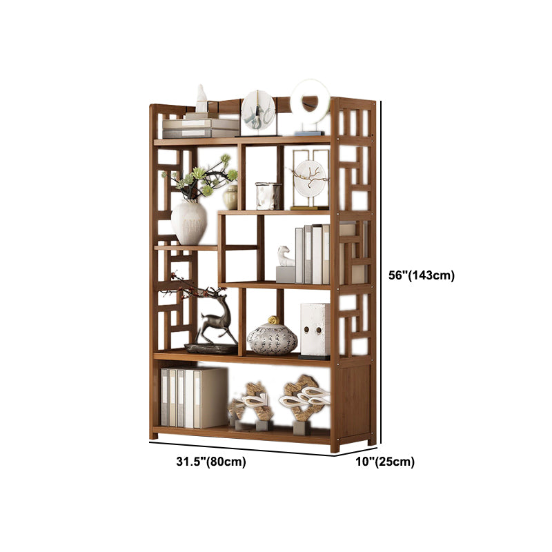9.84" Wide Modern Wooden Shelf Bookcase Matte Finish Etagere Bookshelf