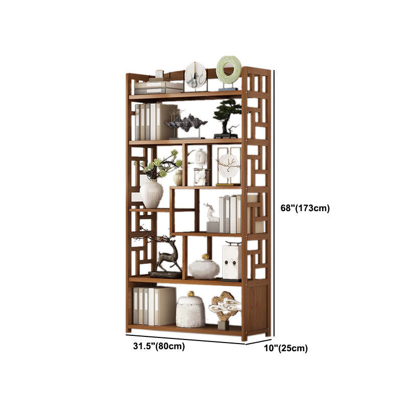 9.84" Wide Modern Wooden Shelf Bookcase Matte Finish Etagere Bookshelf