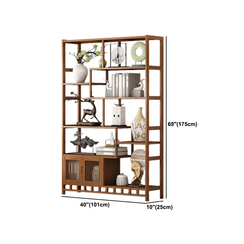 9.84" Wide Modern Wooden Shelf Bookcase Matte Finish Etagere Bookshelf