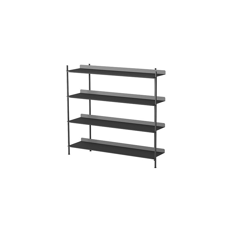 Etagere Shelf Bookcase Contemporary Metal Book Shelf for Study Room