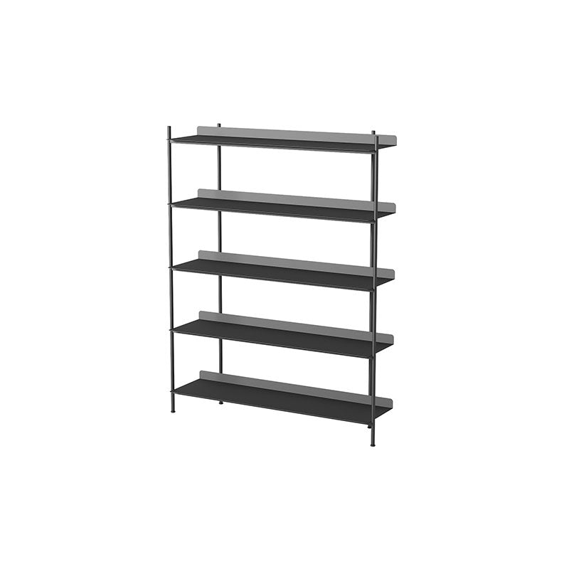 Etagere Shelf Bookcase Contemporary Metal Book Shelf for Study Room