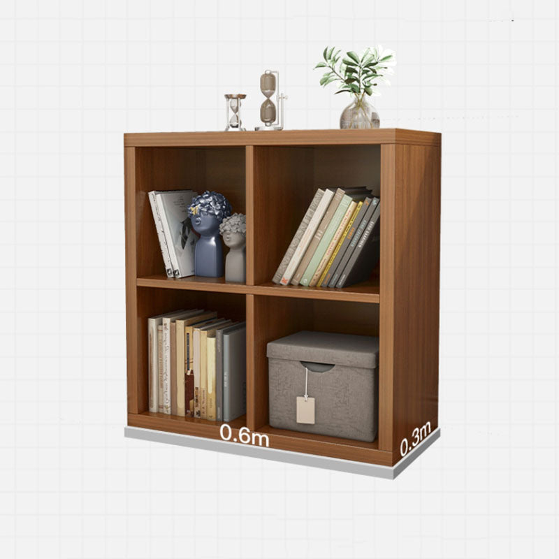 Contemporary Engineered Wood Bookshelf Closed Back Shelf Bookcase for Home