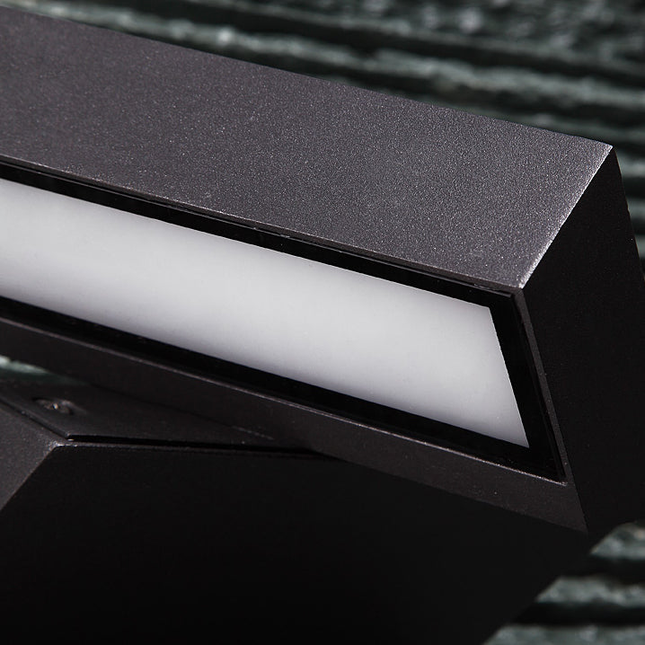 Modern Aluminum Wall Light Cube Black Rotatable LED Wall Washer for Outdoors
