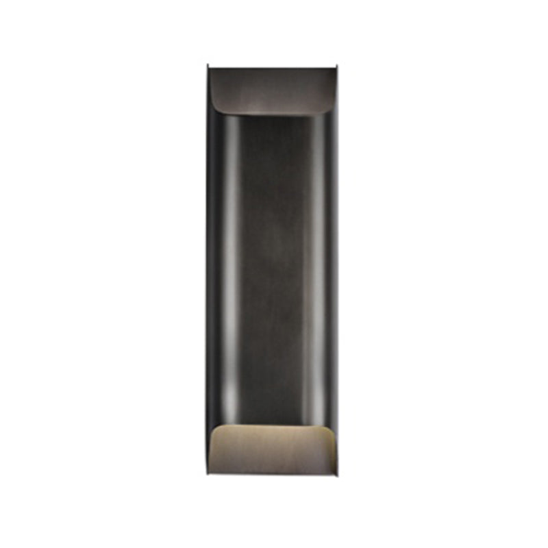 Square Shade Metal Wall Sconce Modern Style Multi Lights Wall Lighting Fixtures in Black