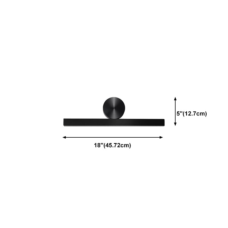 Minimalism Sconce Light Fixture Black Led Wall Light Fixture for Living Room