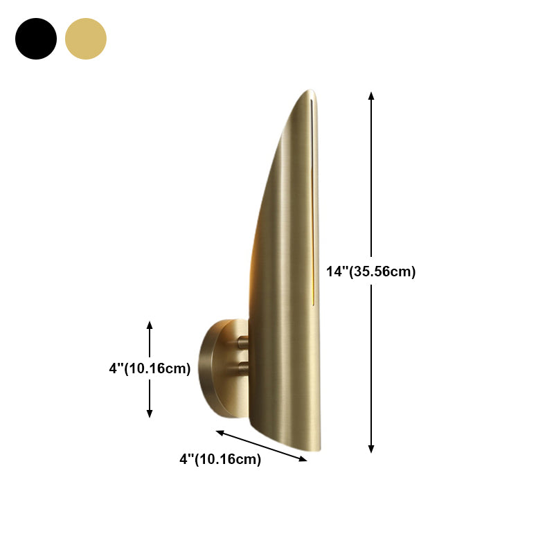 Nordic Style Wall Light Geometric 1 Light Wall Sconce with Brass for Bedroom