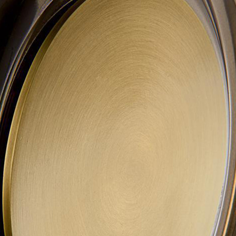 Round Shade Metal Wall Sconce Modern Style Single Light Wall Lighting Fixtures in Amber