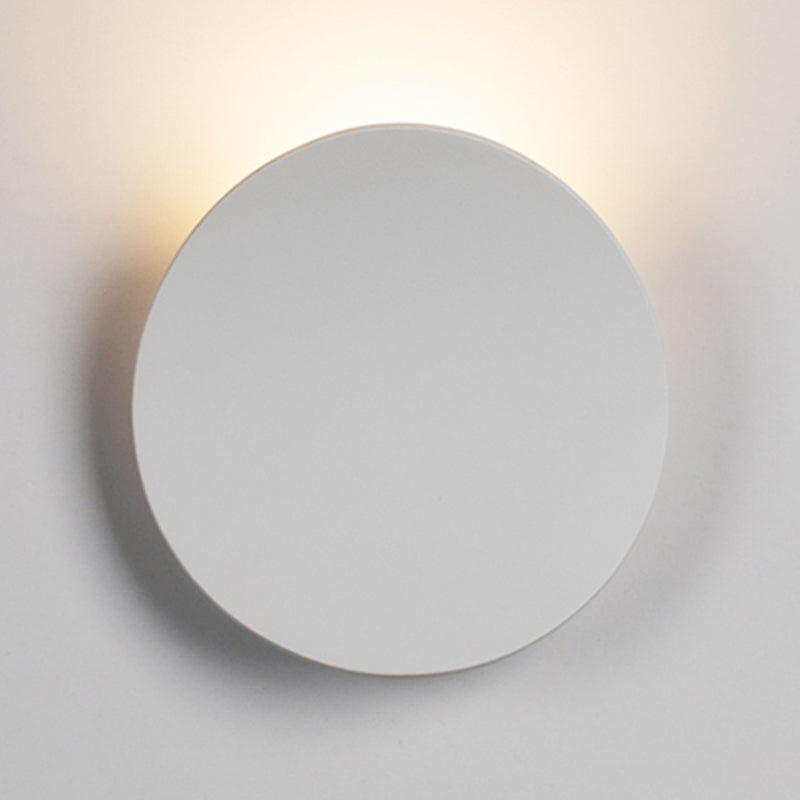 Metal Round Shade Wall Sconce Modern Style 1-Light Wall Mounted Light