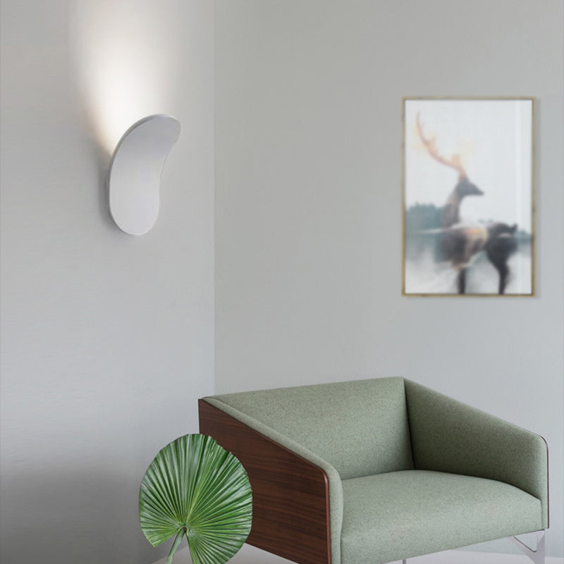 Oval Shade Metal Wall Sconce Modern Style 1 Light Wall Mounted Light