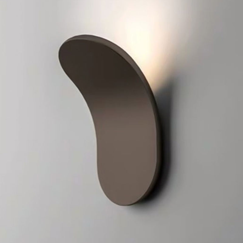 Oval Shade Metal Wall Sconce Modern Style 1 Light Wall Mounted Light