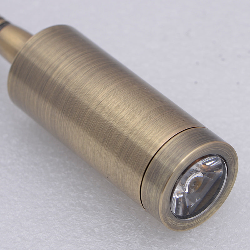1 Light Cylinder Wall Lighting Fixtures Modern Style Metal Wall Mounted Reading Lights