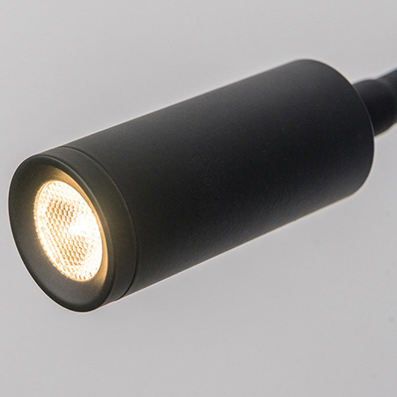 Modern Style Metal Wall Light Round 4" Wide Reading Wall Sconce for Bedroom