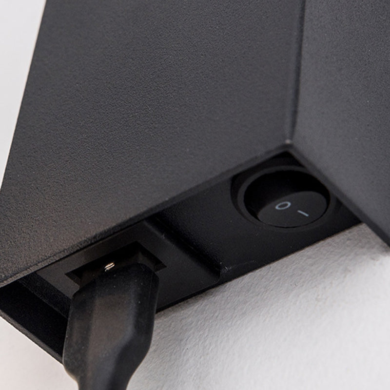 Modern Style Metal Wall Light Round 4" Wide Reading Wall Sconce for Bedroom