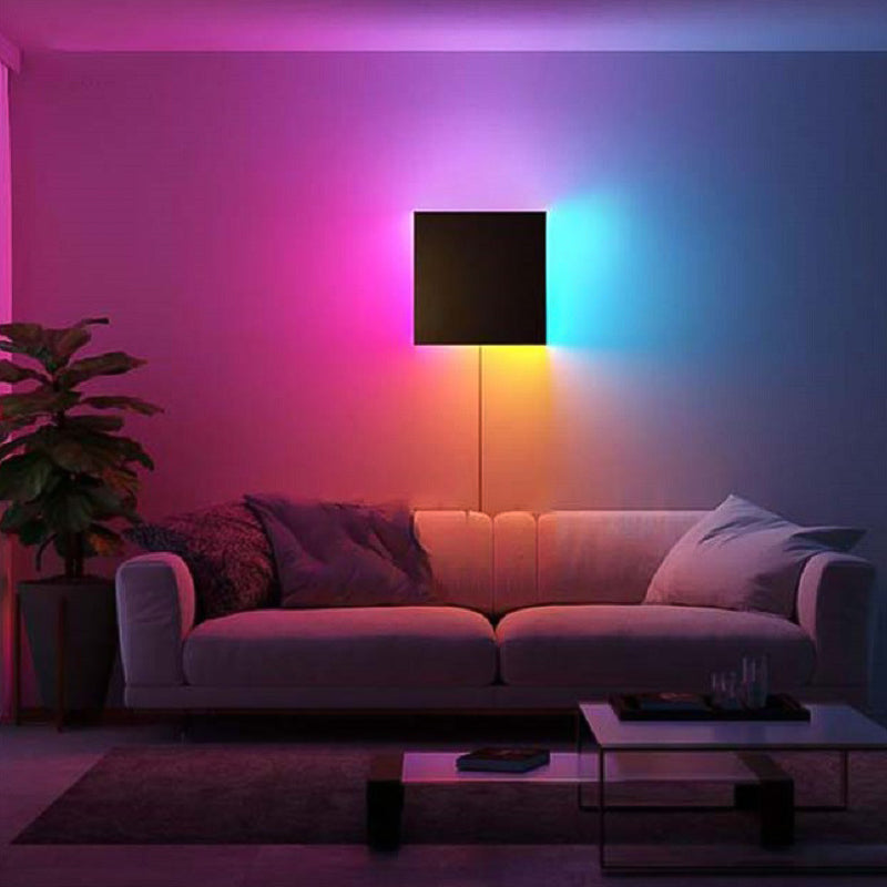 Modern Style Square Wall Light Sconces Metal 1 Light Wall Lighting Ideas