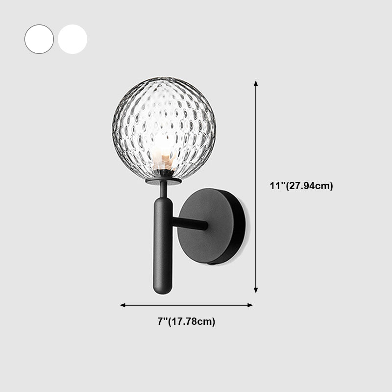 Modern Style Ball Wall Light Sconces Glass 1 Light Wall Lighting Ideas