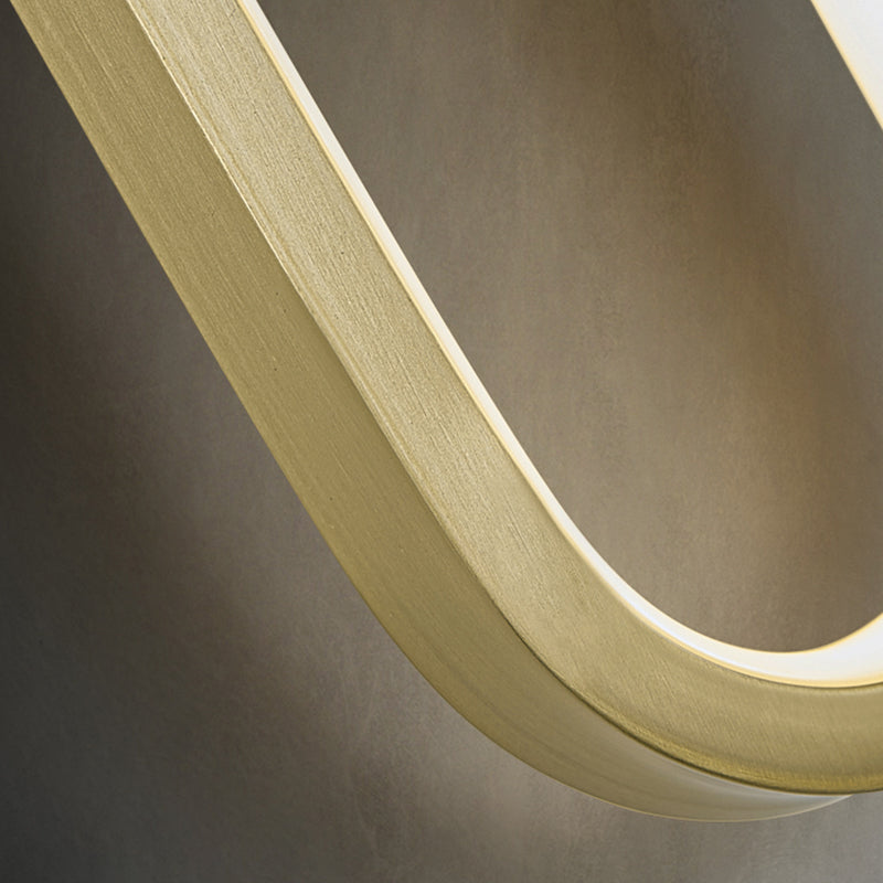 Oval Shade Metal Wall Sconce Modern Style 1 Light Wall Mount Lighting