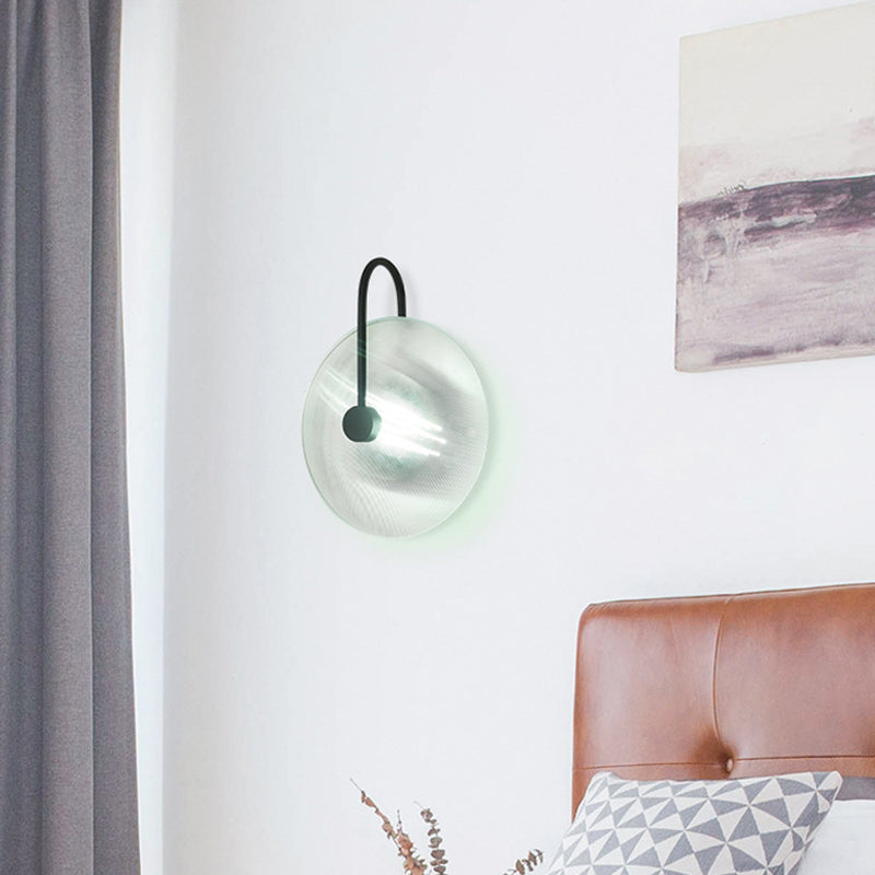Modern Style Round Wall Light Sconces Glass 1 Light Wall Lighting Ideas
