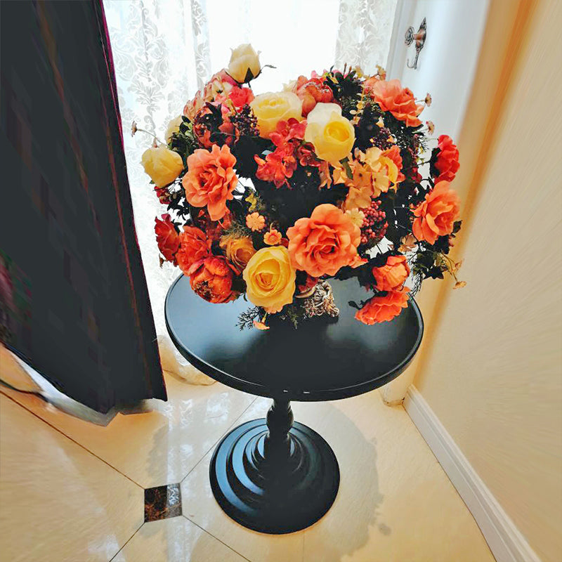 Nordic Corner Table Wood Pedestal Side Table for Living Room