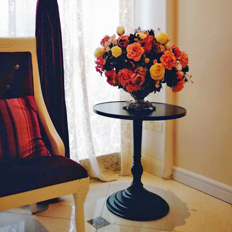 Nordic Corner Table Wood Pedestal Side Table for Living Room