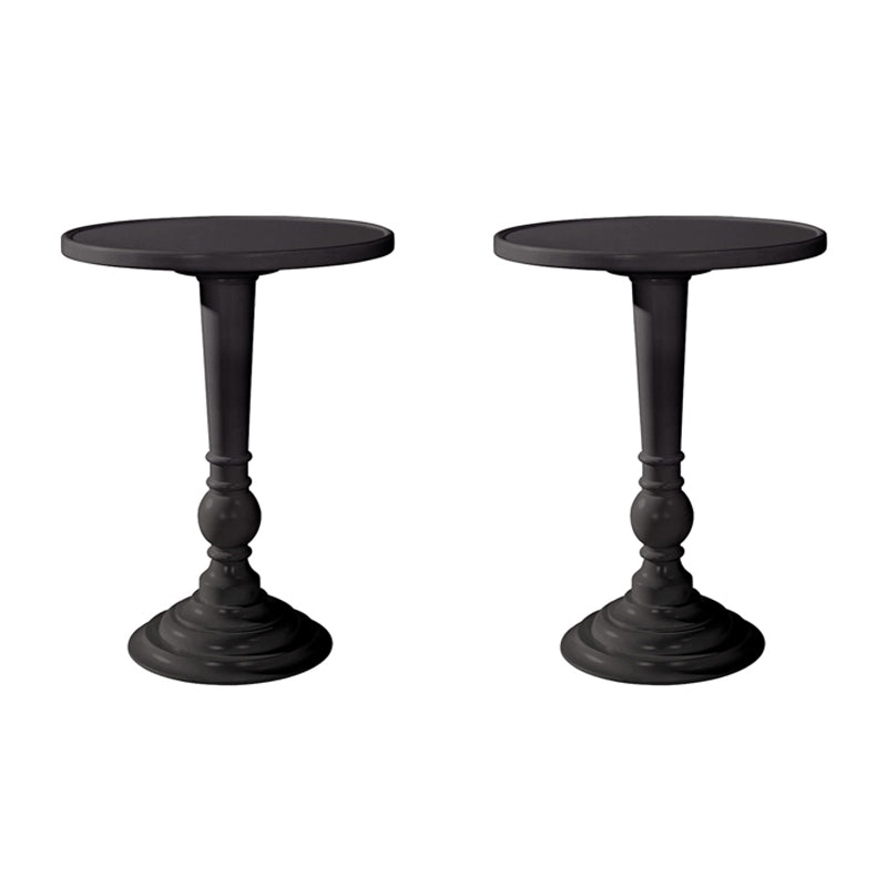 Nordic Corner Table Wood Pedestal Side Table for Living Room