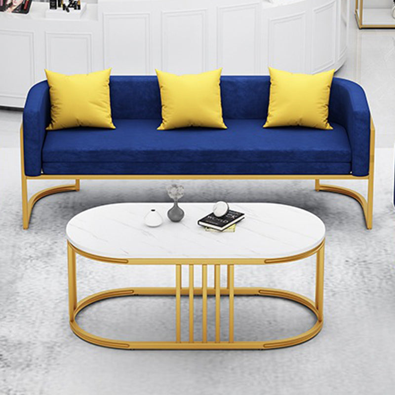 Modern Tuxedo Arm Sofa 29.53" H Faux Leather Seating with Pillows