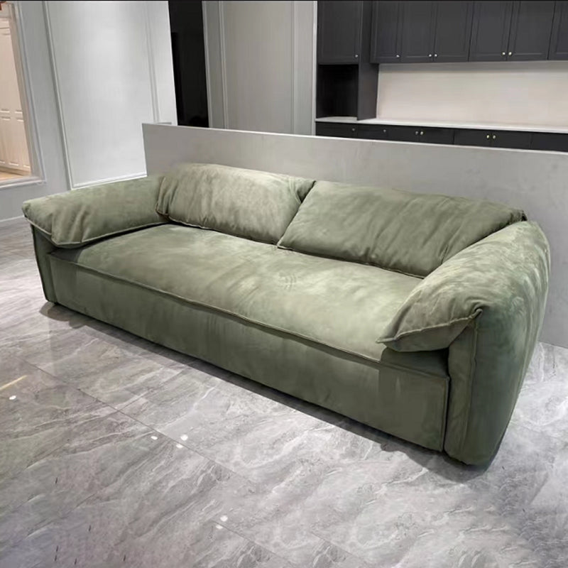 Pillow Top Arm Sofa Modern Simple Faux Leather Sofa - 45.28"d