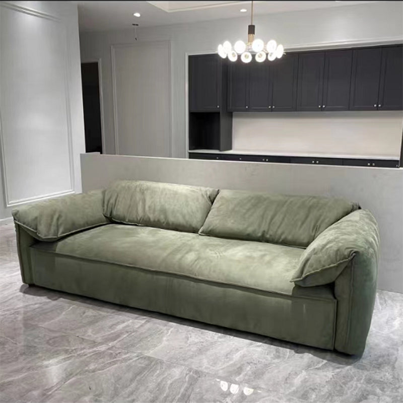 Pillow Top Arm Sofa Modern Simple Faux Leather Sofa - 45.28"d