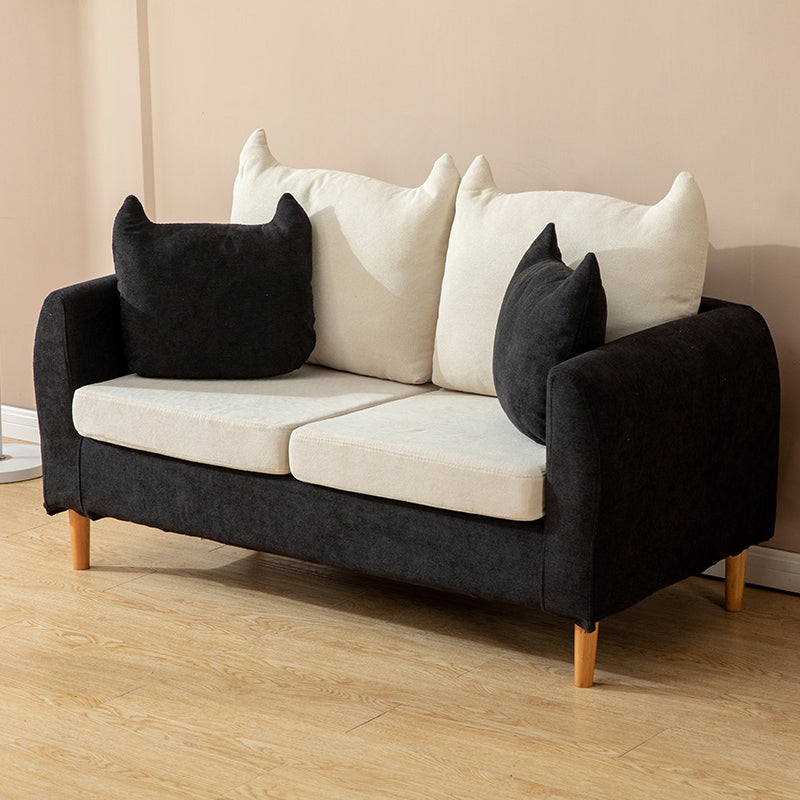 24.40" Wide Tuxedo Arm Sofa Washable Standard Sofa for Living Room