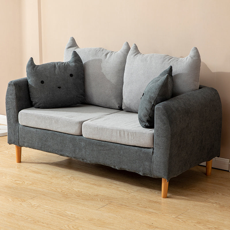 24.40" Wide Tuxedo Arm Sofa Washable Standard Sofa for Living Room