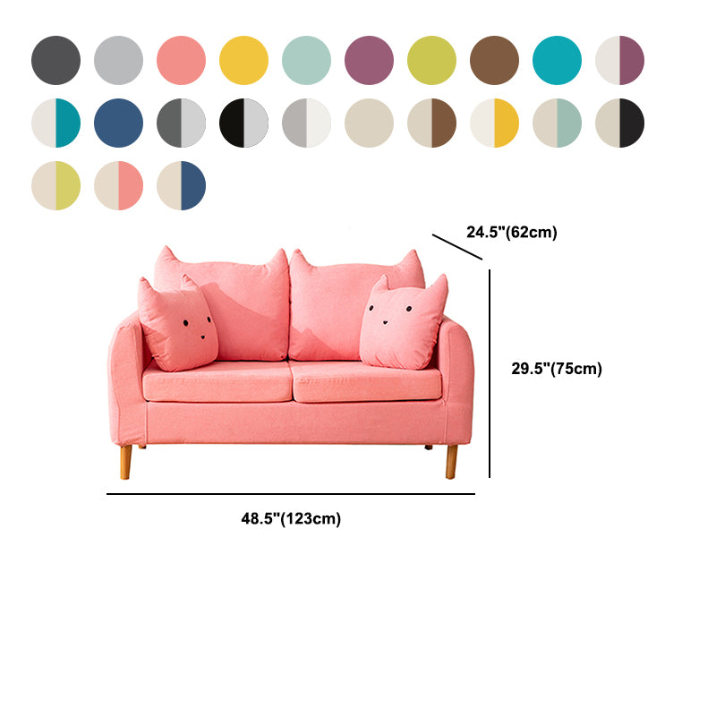 24.40" Wide Tuxedo Arm Sofa Washable Standard Sofa for Living Room