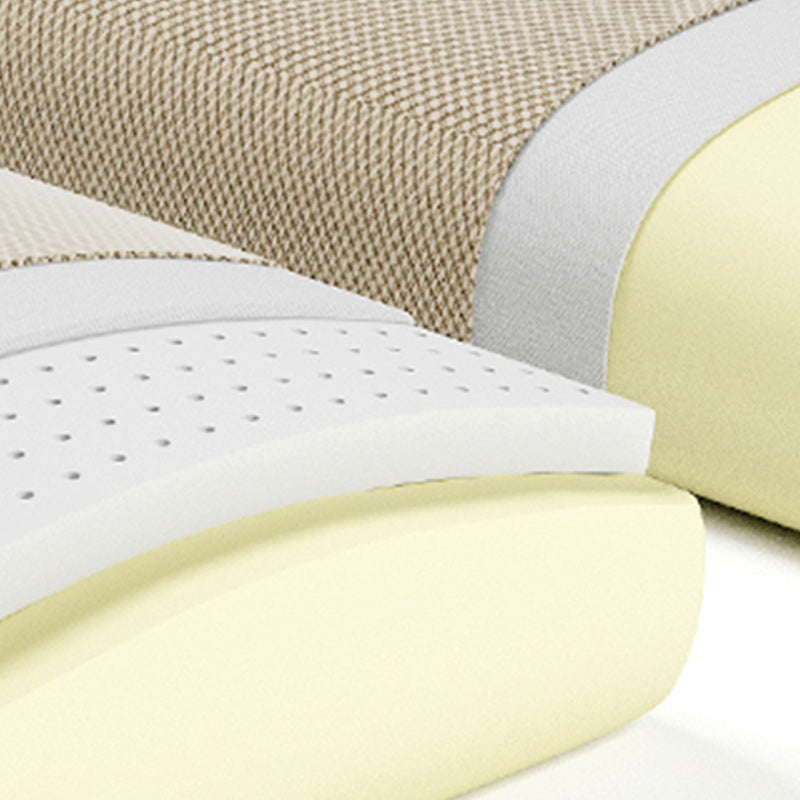 Flared Arm Sectional Sofa, Removable Cushions with Wooden Legs