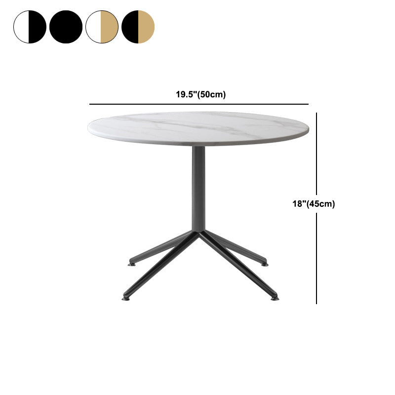 Glam Trestle Coffee Table Slate Rectangular Cocktail Table for Home