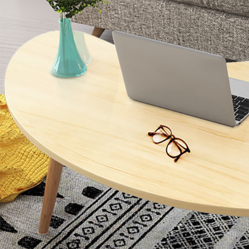 Contemporary Style Coffee Table Wooden 4 Legs Coffee Cocktail Table