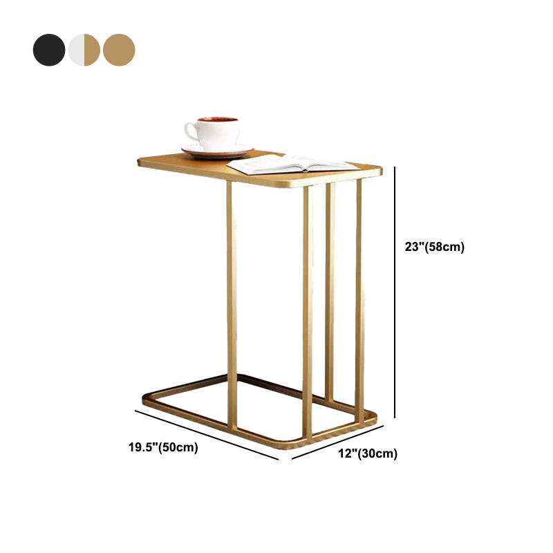 23.83" Tall Contemporary Style Side End Table Metal C Side Table