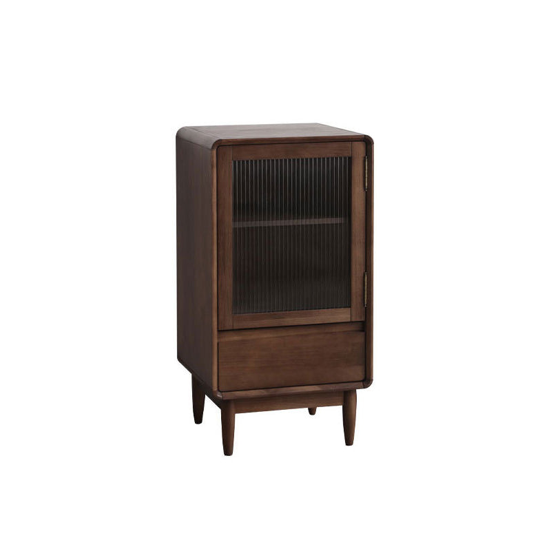 33.46"/42.52" Tall 1- Door Wooden Cabinet , 1- Drawer Rectangle Accent Cabinet