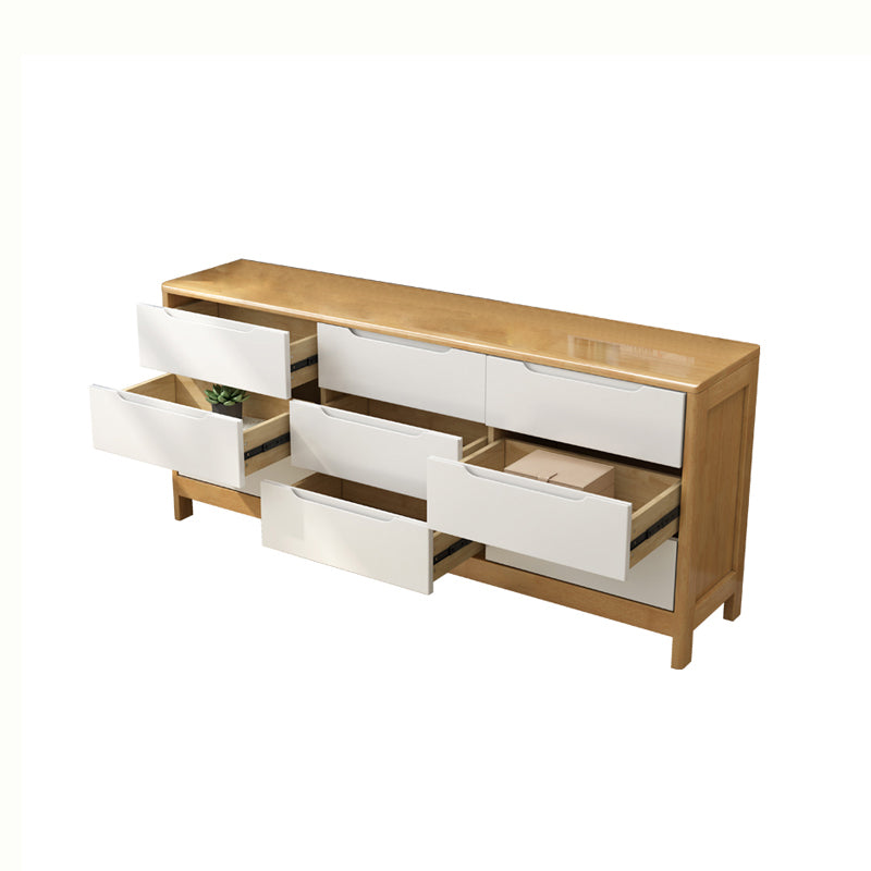 29.5"/37" Tall Solid Wood Chest, Rectangle Accent Chest with Drawers