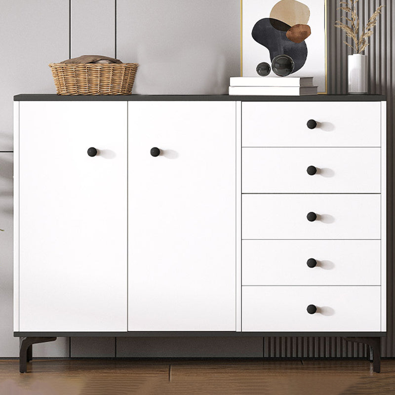35.4'" Tall 5 - Drawer Wooden Chest, Contemporary Rectangle Accent Cabinet