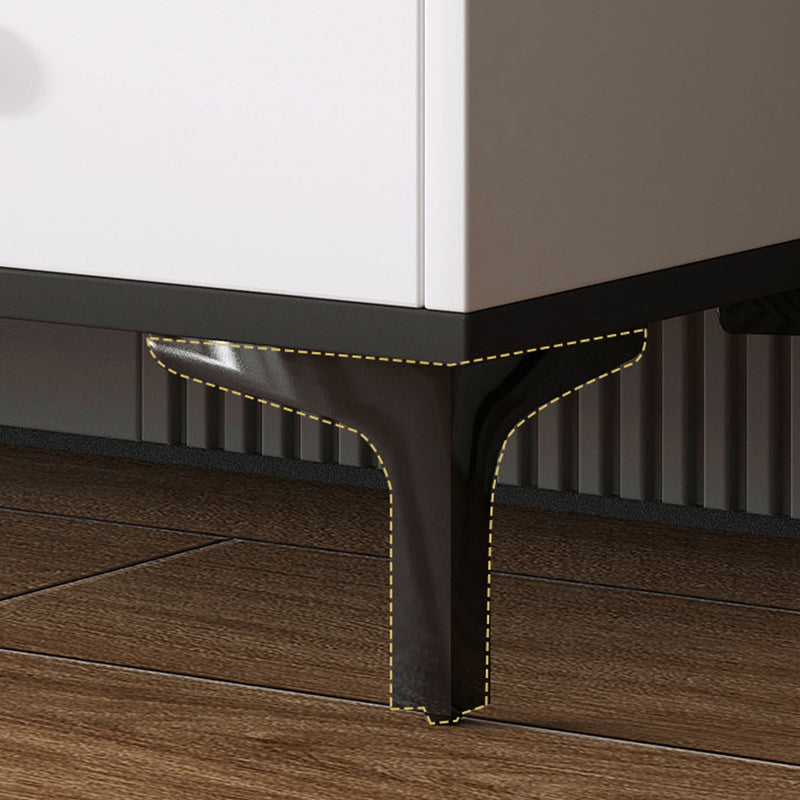 35.4'" Tall 5 - Drawer Wooden Chest, Contemporary Rectangle Accent Cabinet