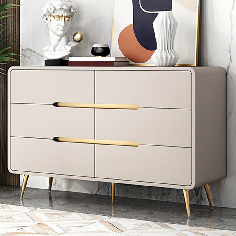 6 - Door Wooden Accent Chest, Contemporary Rectangle Cabinet