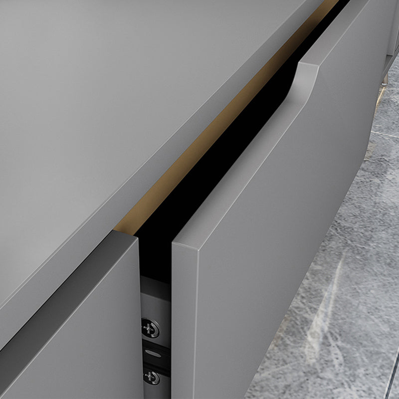 6 - Door Wooden Accent Chest, Contemporary Rectangle Cabinet