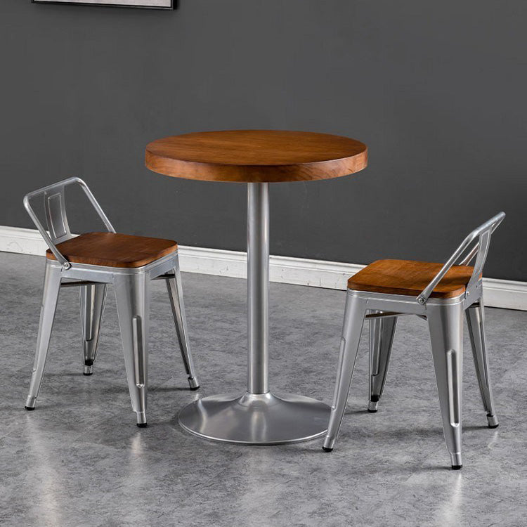 Industrial Style Dining Table Solid Wood Table for Dining Room