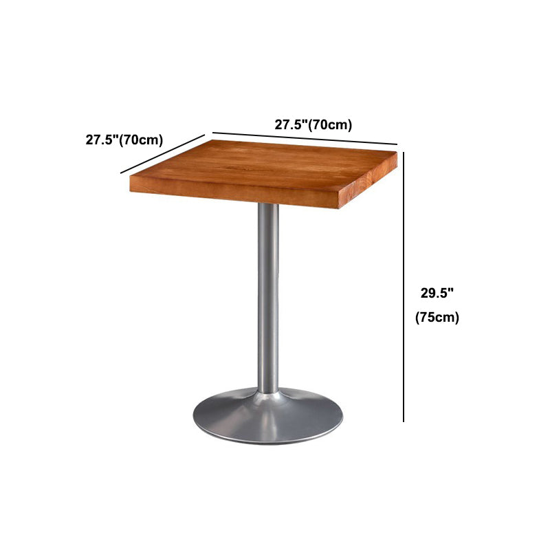 Industrial Style Dining Table Solid Wood Table for Dining Room