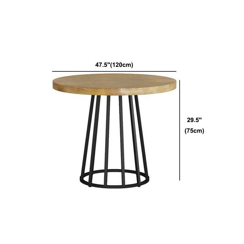 Round Table Contemporary Style Solid Wood Dining Table for Home Kitchen