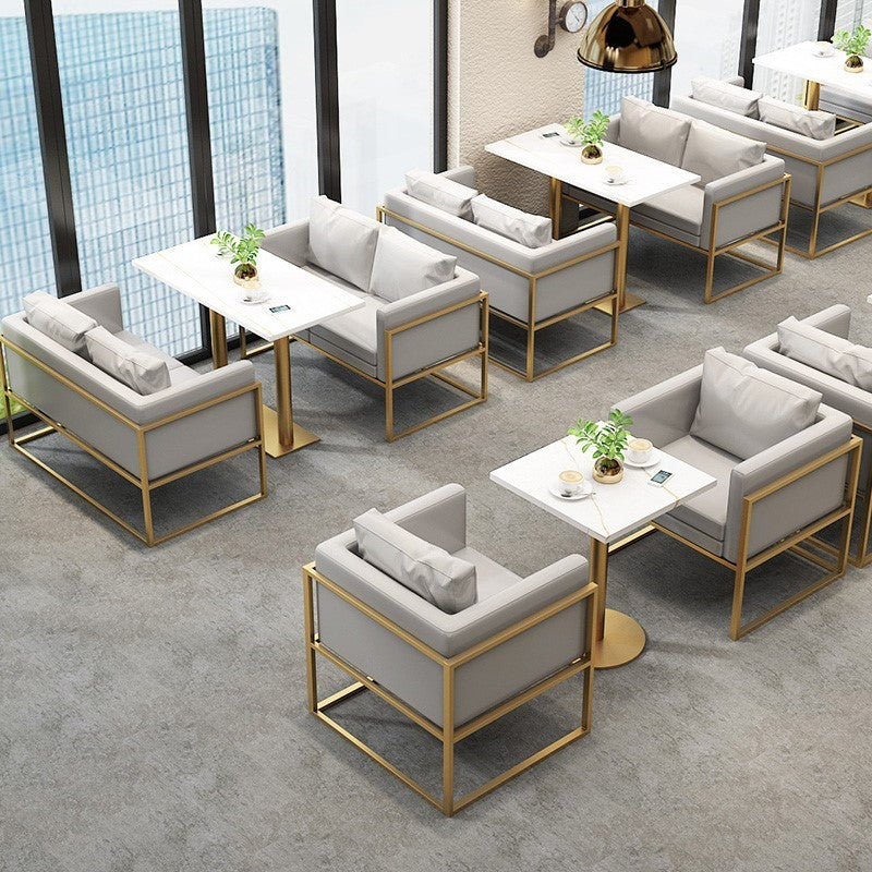 Industrial Style Dining Table Sintered Stone Table for Dining Room