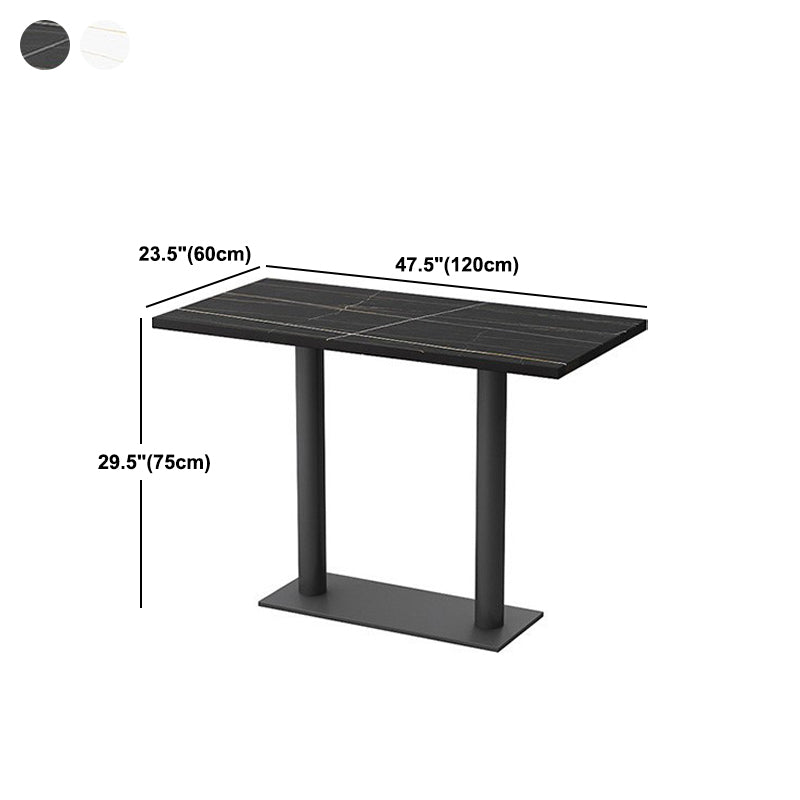 Industrial Style Dining Table Sintered Stone Table for Dining Room