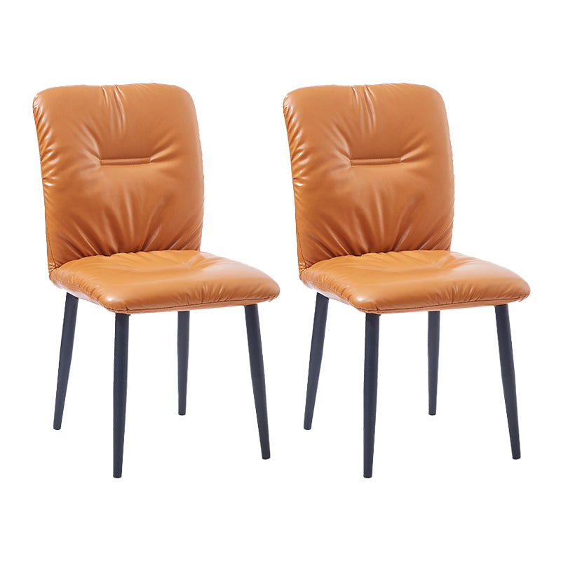 Dining Room Side Chairs Industrial Faux Leather Kitchen Chair for Home