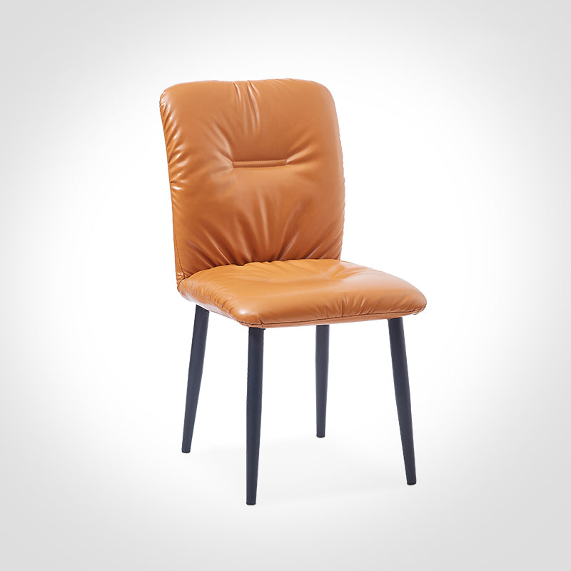 Dining Room Side Chairs Industrial Faux Leather Kitchen Chair for Home